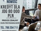 NOWOŚĆ! Kredyt dla FIRM 80 000 PLN na 96 mies. BARDZO DUŻA PRZYZNAWALNOŚĆ!